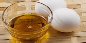 Oily eggs to prepare a healing ointment