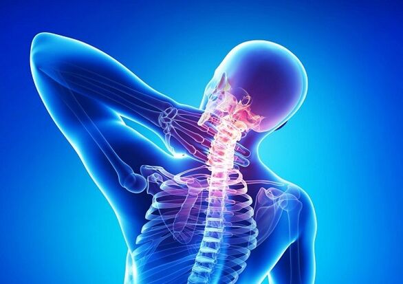 cervical low back pain with osteochondrosis